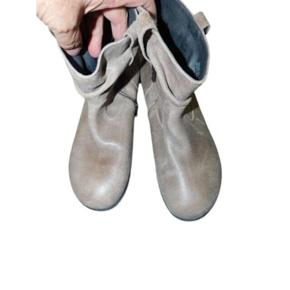 Birkenstock Size 39 / 8.5 Taupe Leather Ankle Boots NEW - Picture 1 of 5